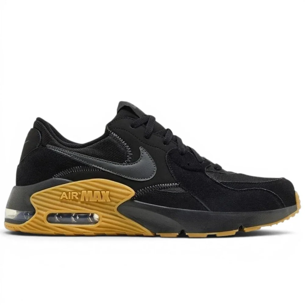 Nike Air Max Excee Shoes Men 9.5 Black Gum Light Brown Anthracite HV0928 010 NEW